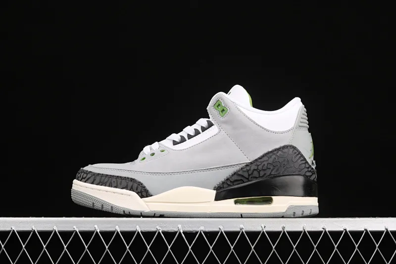 All categories Air Jordan Jordan series basketball shoes Air Jordan 3 #ZG version Air Jordan 3 Retro "Chlorophyll" AJ3 Joe 3 Chlorophyll Gray Green Manuscript 136064-006
